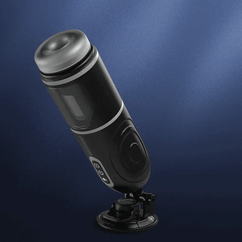 XR12: Telescopische roterende masturbatiebeker met zuigbasis