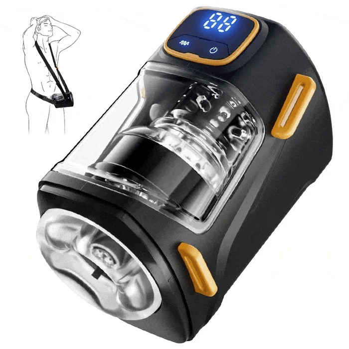 XT2: Hands-free herenstroker met bevestigingsriem, 9 stoot- en trillingsstanden