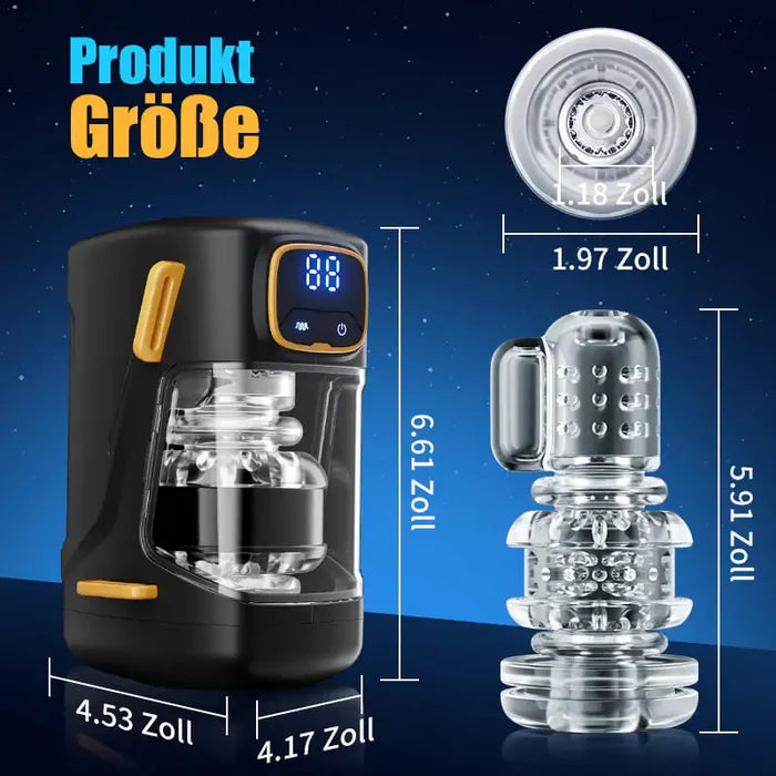 XT2: Hands-free herenstroker met bevestigingsriem, 9 stoot- en trillingsstanden