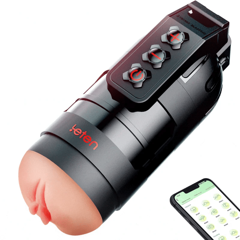 Leten Powerful Blasting: 10 vibrerende mannelijke masturbator met app-bediening