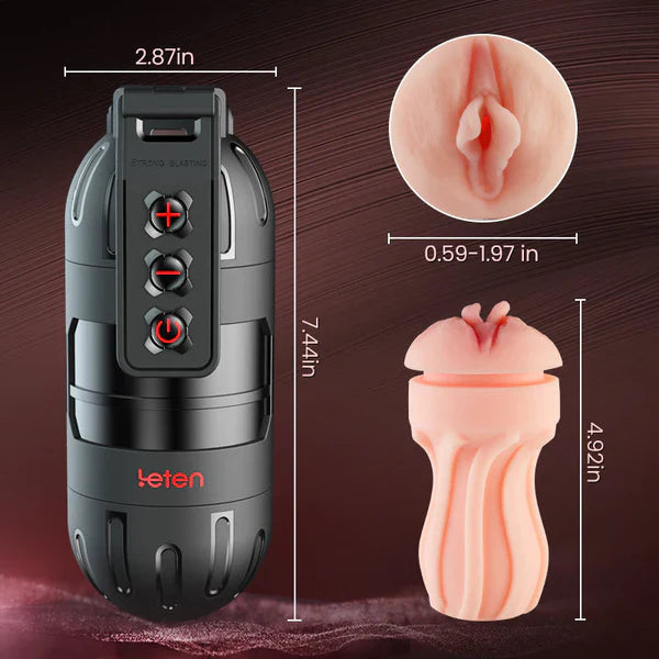 Leten Powerful Blasting: 10 vibrerende mannelijke masturbator met app-bediening