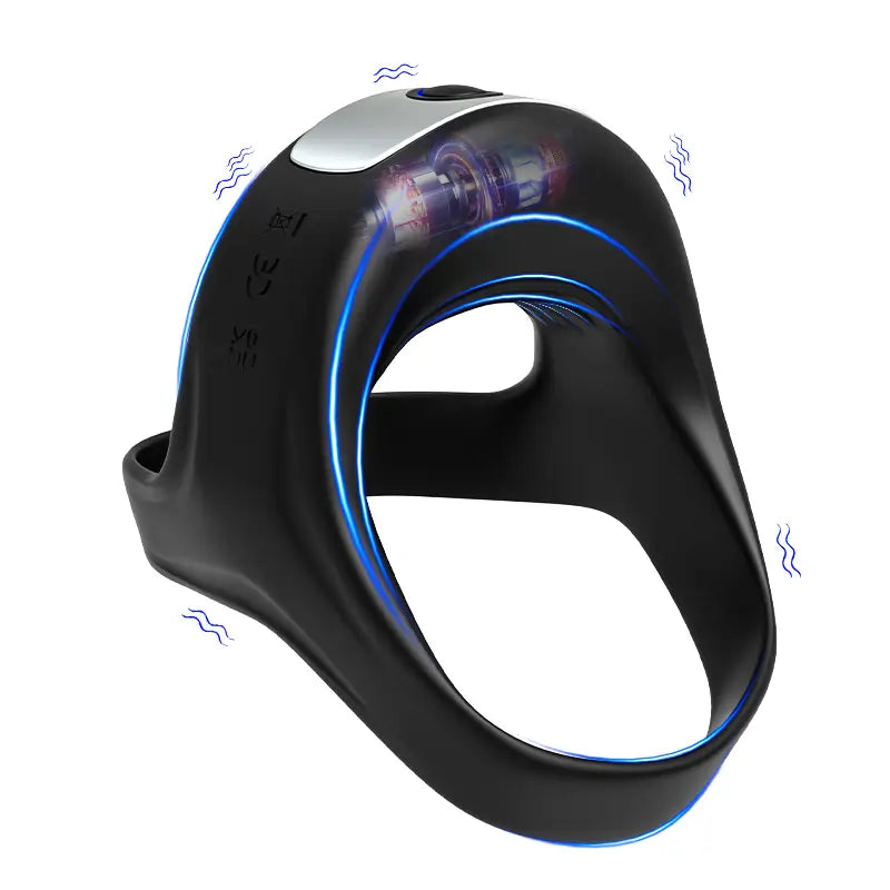 PR7: waterdichte cockring met 10 krachtige vibratiemodi